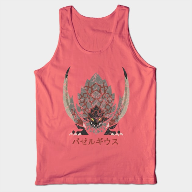 Monster Hunter World Bazelgeuse Kanji Icon Tank Top by StebopDesigns